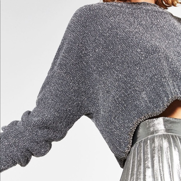 zara metallic jumper